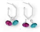 True Colors - Post earrings with two removable charms